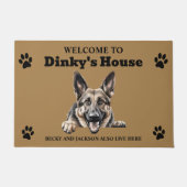 Cute German Shepherd Dog Deurmat (Voorkant)