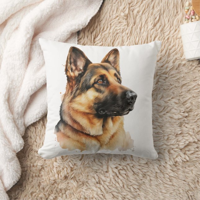 Cute German Shepherd Gift Puppy Dog Kussen (Deken)