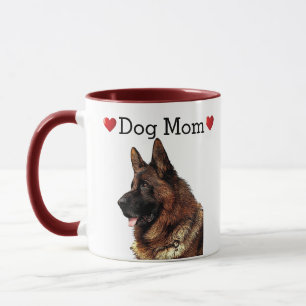 Cute German Shepherd Heart Dog mam Puppy Mok