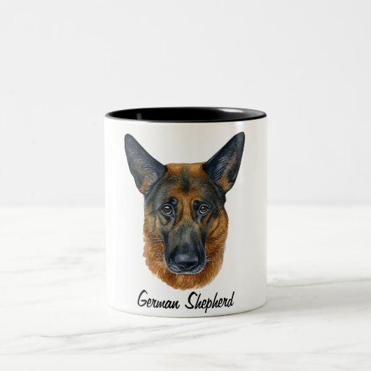 Cute German Shepherd Mok (Center)