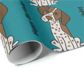 Cute German Shorthaired Pointer Puppy dog Cadeaupapier (Rol Hoek)