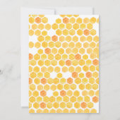 Cute geslachtsonthulling Gele Bij Madelief Kaart (Achterkant)