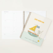 Cute Gevist Beer Star Sailboat Kinder Monogram Planner (Display)