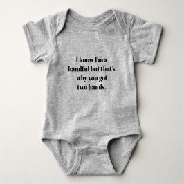 Cute gezegde Baby Jersey Bodysuit meerdere kleuren