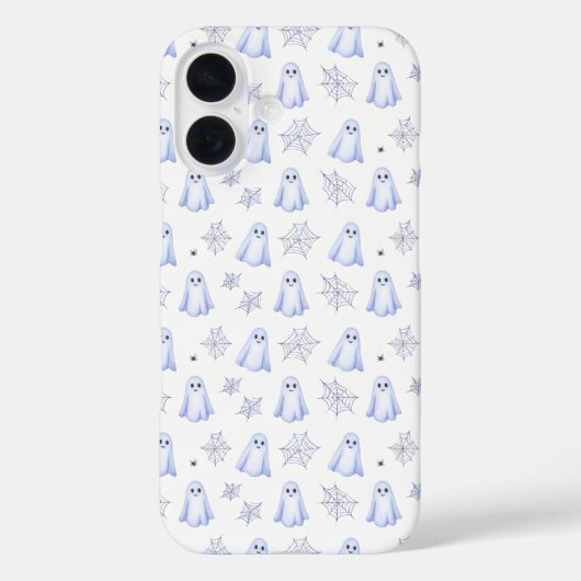 Cute Ghost and Spider Web Halloween Pattern Case-Mate iPhone Case (Achterkant)