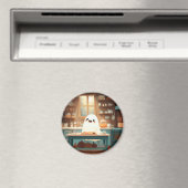 Cute Ghost Baking Cookies - Cosy Magnet Éffrayant (In Situ (Lave-vaisselle))