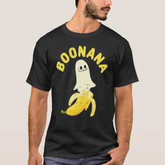 Cute Ghost Banana Halloween Costume Spooky Scary B T-shirt