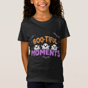 Cute Ghost & Bat Halloween Party Vibes T-shirt ✨