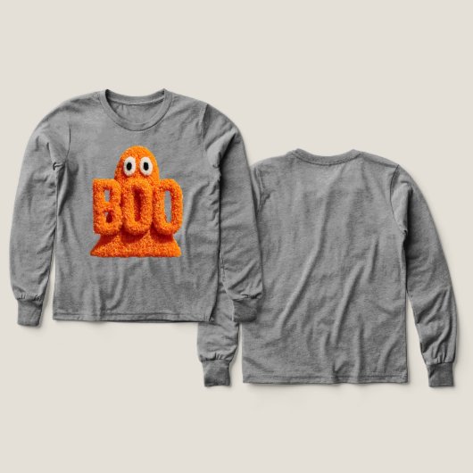 Cute Ghost Boo Furry Halloween (Motif recto et verso)