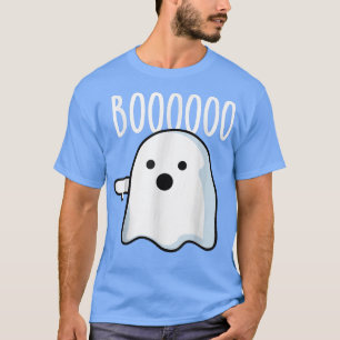 Cute Ghost Boo Thumbs Down Ghost Funny Halloween C T-shirt