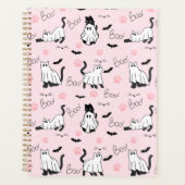 Cute Ghost Cats Halloween Planner (Voorkant)