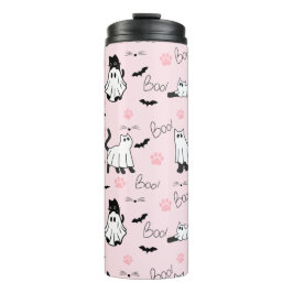 Cute Ghost Cats Halloween Thermosbeker