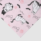 Cute Ghost Cats Halloween Tissuepapier (Detail)