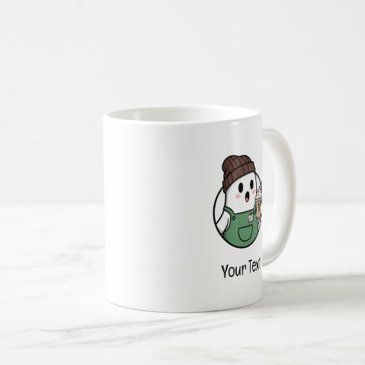 Cute Ghost Coffee Mug (Devant droit)