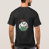 Cute Ghost Coffee T-Shirt (Dos)