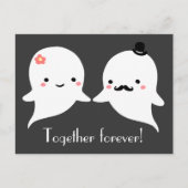 Cute Ghost Couple Briefkaart (Voorkant)