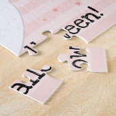 Cute Ghost Girly Happy Halloween Legpuzzel (Zijkant)