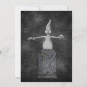 Cute Ghost Gravestone Halloween Kaart (Achterkant)