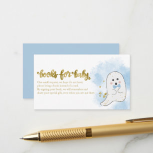 Cute Ghost Halloween Baby Shower Boeken Voor Baby Informatiekaartje