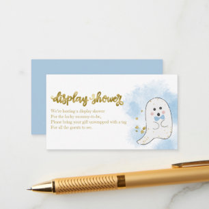 Cute Ghost Halloween Baby shower Display Shower En Informatiekaartje