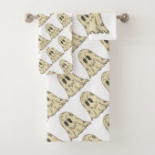 Cute Ghost Halloween Bad Handdoek (Insitu)