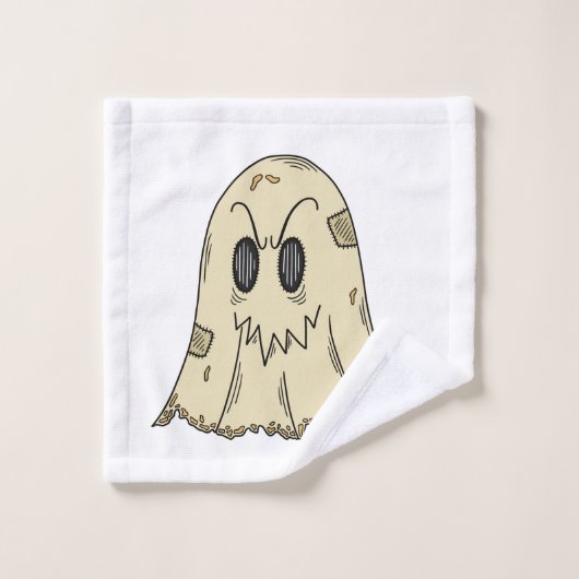 Cute Ghost Halloween Bad Handdoek (Wasdoekje)