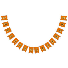 Cute Ghost Halloween Bunting Banner