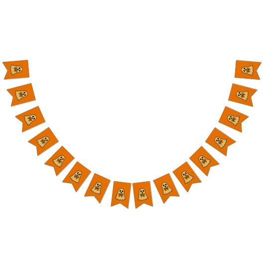 Cute Ghost Halloween Bunting Banner (Alle)