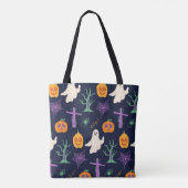 CUTE GHOST HALLOWEEN CANVAS TAS (Achterkant)