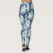 Cute Ghost Halloween Costume Leggings (Achterkant)