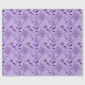 Cute ghost Halloween Elegant purple Cadeaupapier (Vlak)