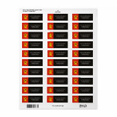 Cute Ghost Halloween Etiket (Full Sheet)