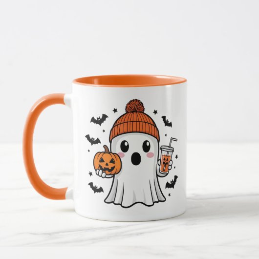 Cute Ghost Halloween Mok (Links)