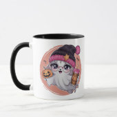 Cute Ghost Halloween Mugs (Gauche)