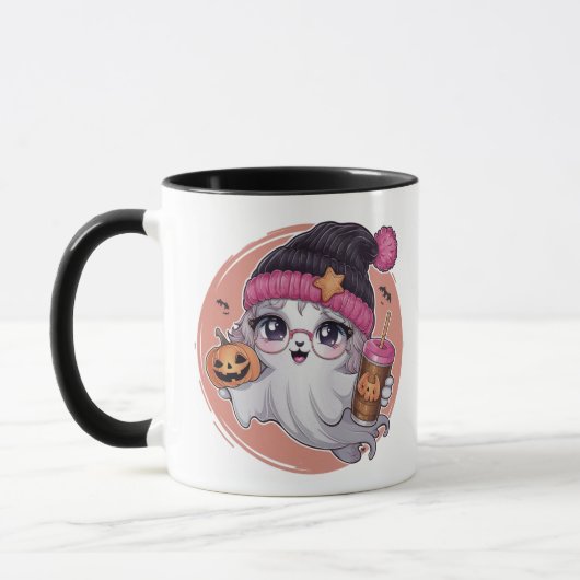 Cute Ghost Halloween Mugs (Gauche)