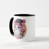 Cute Ghost Halloween Mugs (Devant gauche)