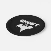 Cute Ghost Halloween Papieren Bordje (Gekanteld)