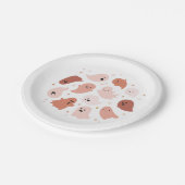 Cute Ghost Halloween Papieren Bordje (Gekanteld)