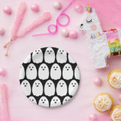 Cute Ghost Halloween Party Papieren Bordje (Feest)
