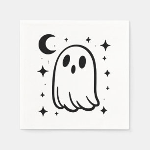 Cute Ghost Halloween Party Servet