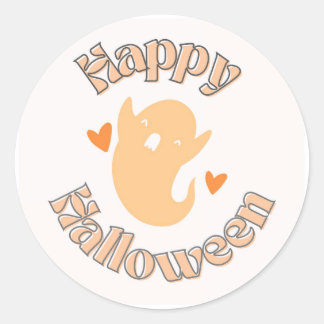 Cute Ghost Halloween Sticker -> Lieve Geest Hallow