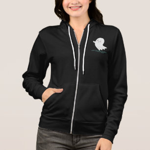 Cute Ghost LFHNE Women's Zip Up Hoodie