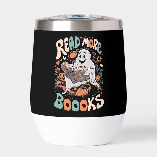 Cute Ghost Lire plus Livres Enseignant Halloween (Avant)