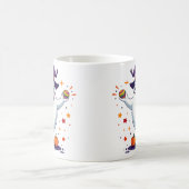 Cute Ghost Mug with Pumpkins and Witch Hat Koffiemok (Center)