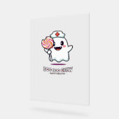 Cute Ghost Nurse Boo Boo Crew Halloween classique (Angle)