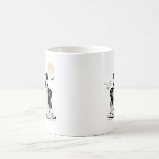 Cute Ghost Panda Under the Moon Magische Mok (Center)