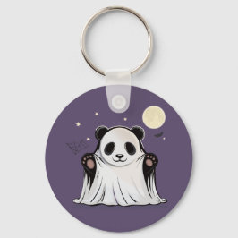 Cute Ghost Panda Under the Moon Sleutelhanger