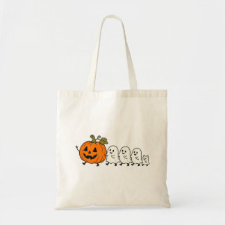 Cute Ghost Parade Halloween Kat Tote Tas
