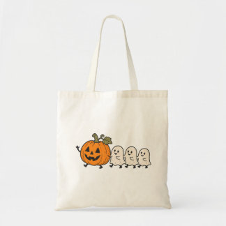 Cute Ghost Parade Halloween Pumpkin Sac Caban en T
