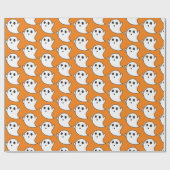 Cute Ghost Pattern Cadeaupapier (Vlak)